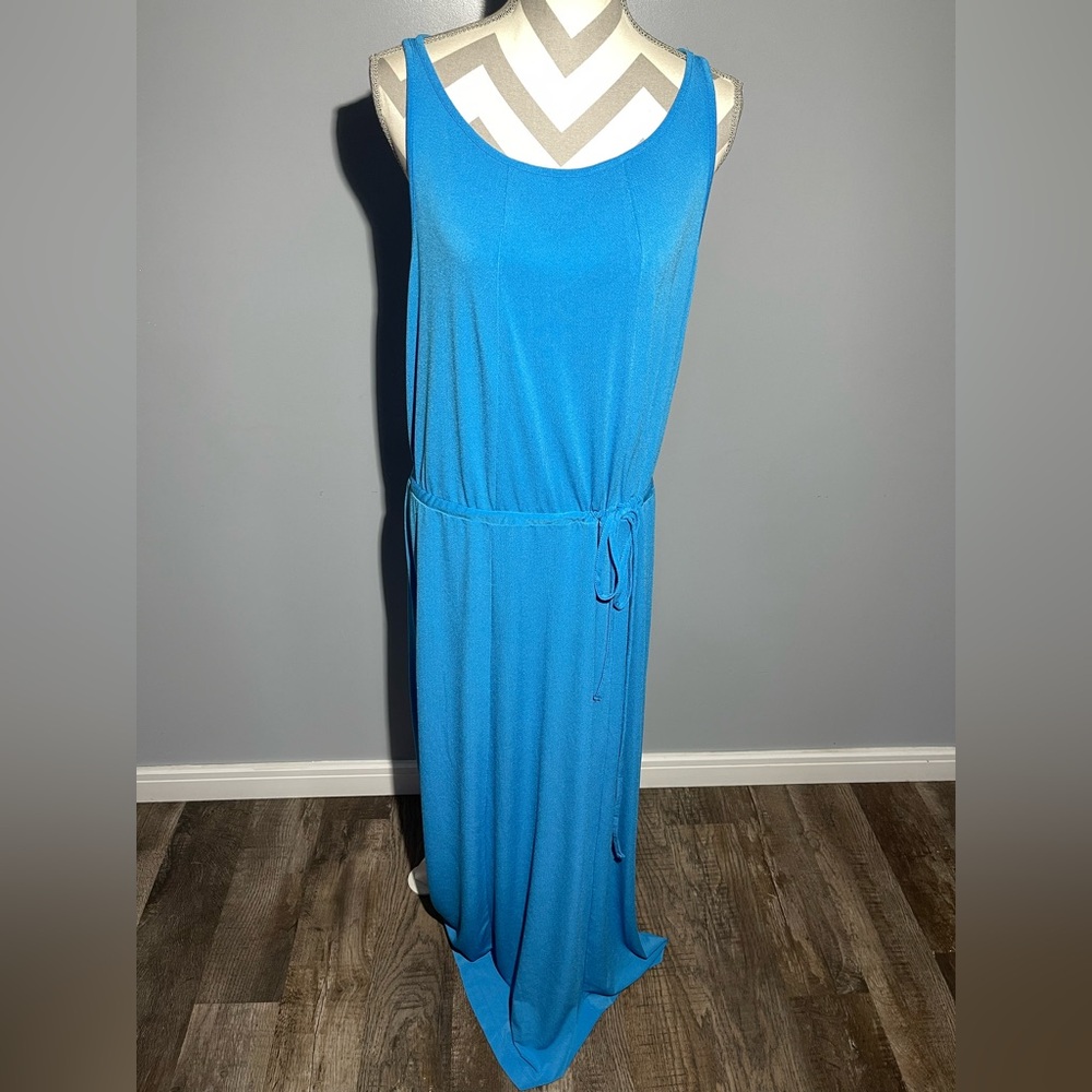 Coldwater Creek Vibrant‎ Blue Maxi Dress